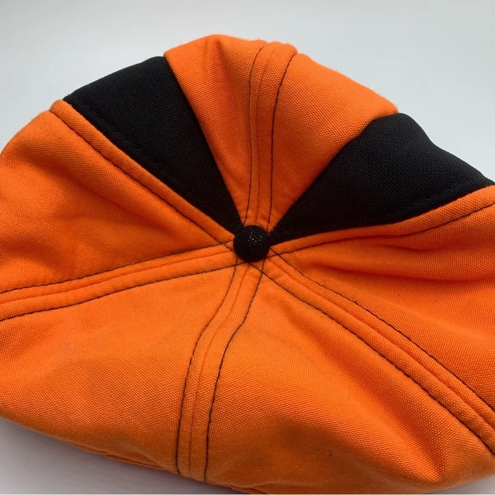 Vintage Game Stalker Blaze Orange Hunting Hat Buck Patch 1970s Cap